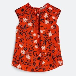 Daniel Rainn Emela Ruffle Neckline Blouse